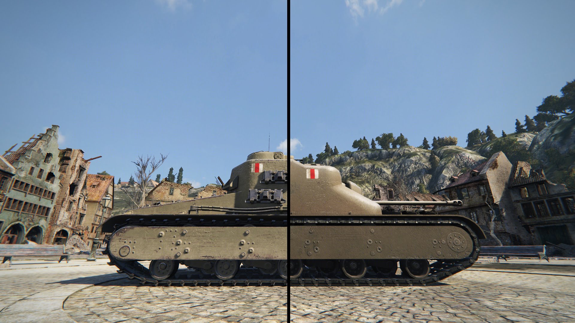 Вот блиц сравнение. SD Графика в World of Tanks.